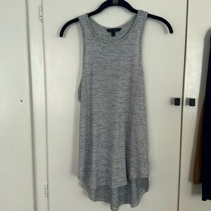 Grey/ gray & white striped Banana Republic tank, size S